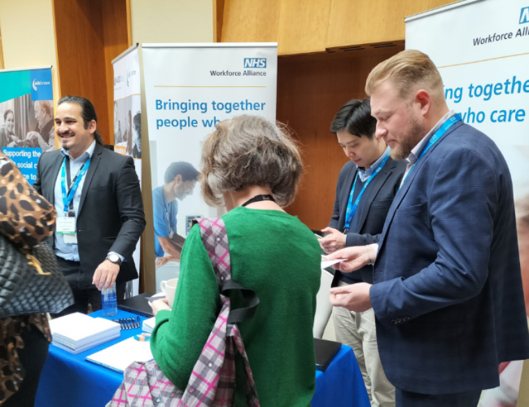 Exhibition stand at Kings Fund Leadership and Workforce summit