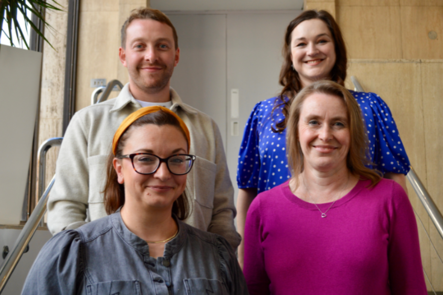 Members of the Alliance South West regional team with Jessica Emmett who leads the team